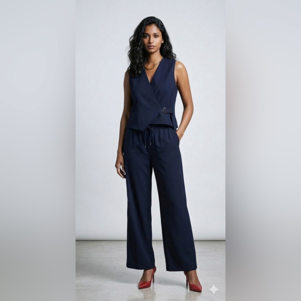 Christian Lacroix Navy Two-Piece Set (Top + Pants)